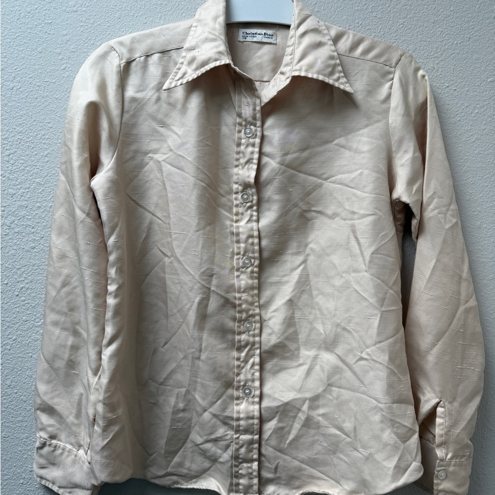CHRISTIAN DIOR Union Poplin Button Down Shirt RARE - Picture 2 of 7